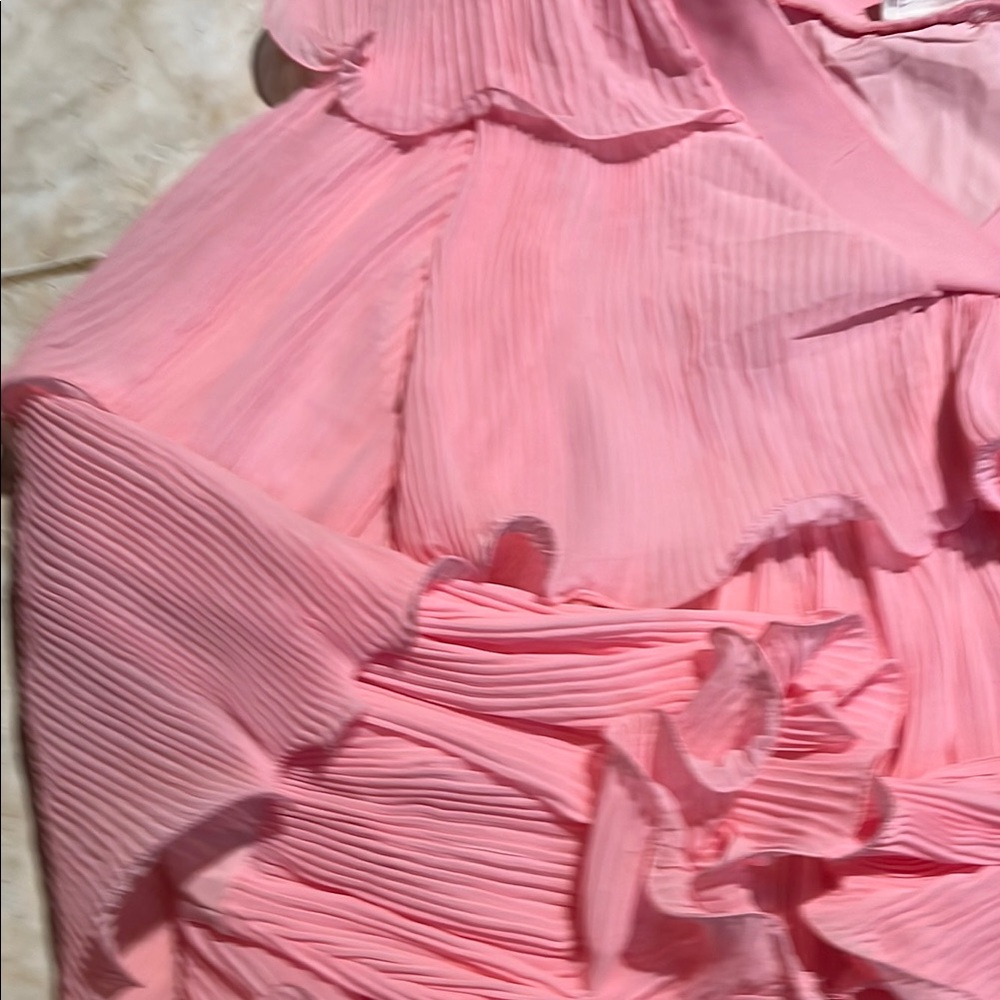 Pink Ruffled Kids Dress